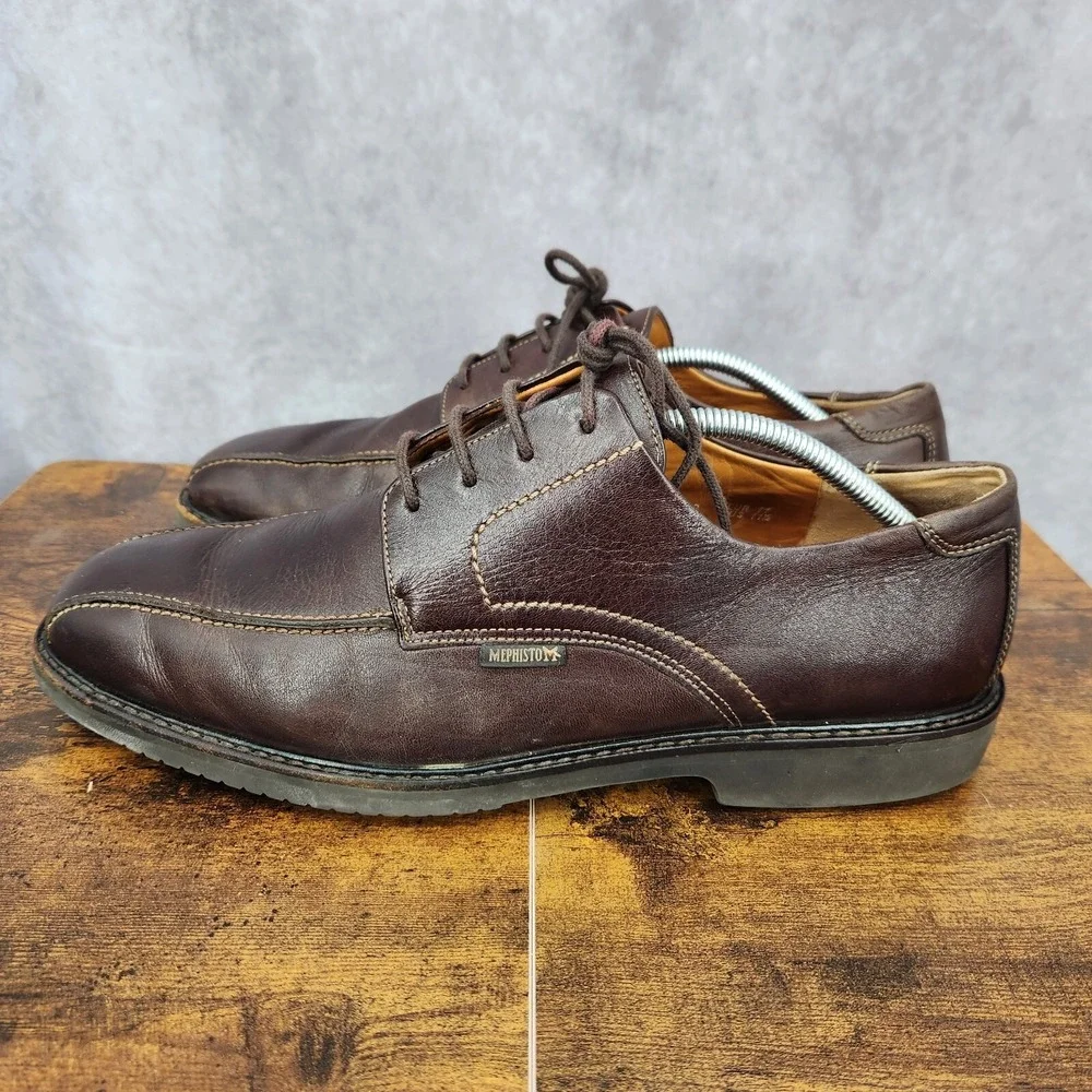 Mephisto Shoes Mens 11.5 Brown Leather Walking Oxford‎ Derby Comfort $429